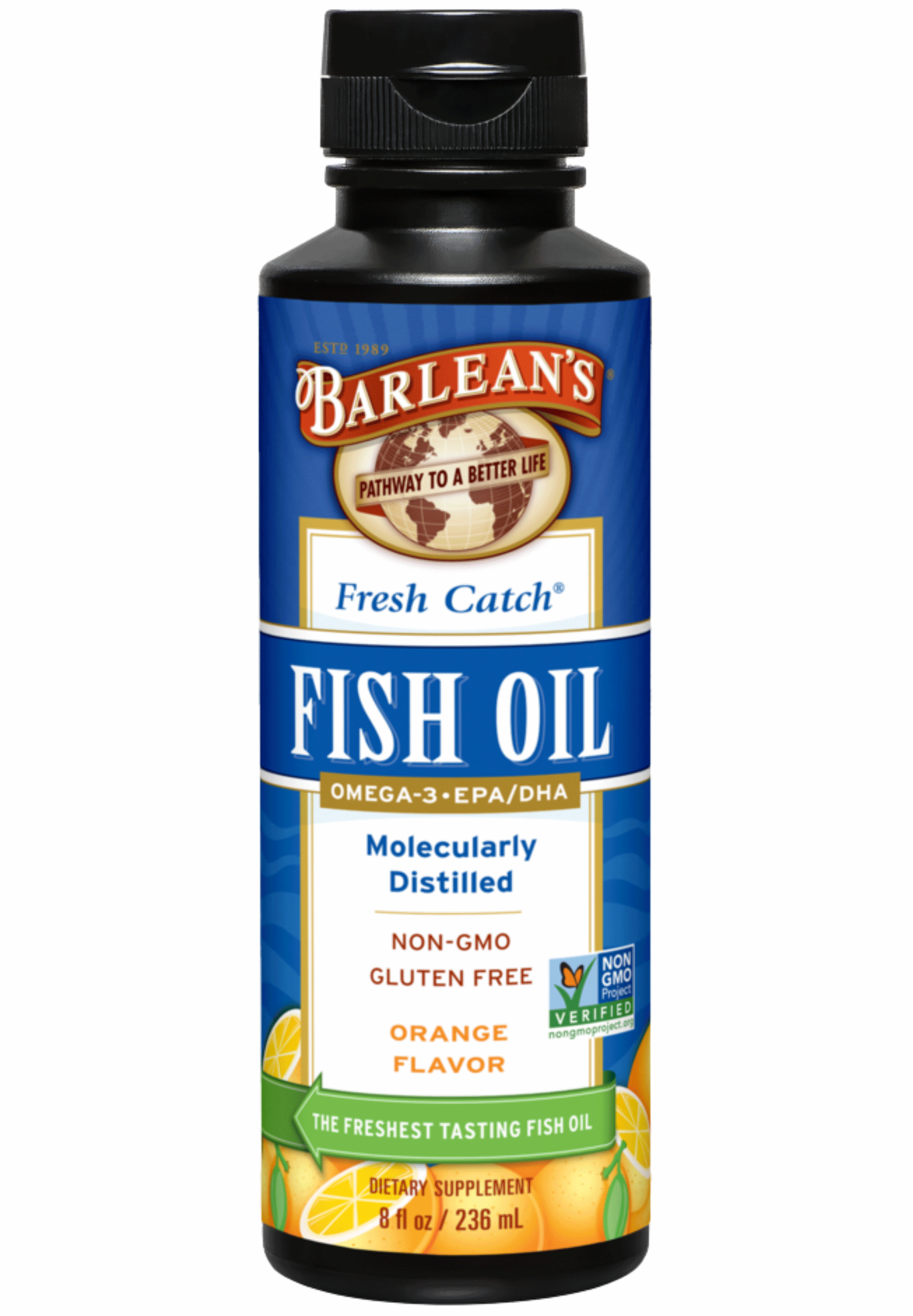 Barlean's Organic Oils Fresh Catch® Orange Flavor Fish Oil