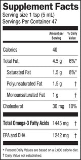 Barlean's Organic Oils Fresh Catch® Orange Flavor Fish Oil