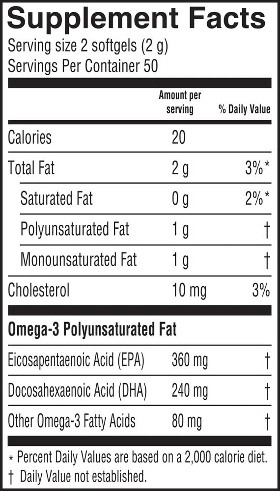Barlean's Organic Oils Fresh Catch® Orange Flavor Fish Oil Softgels