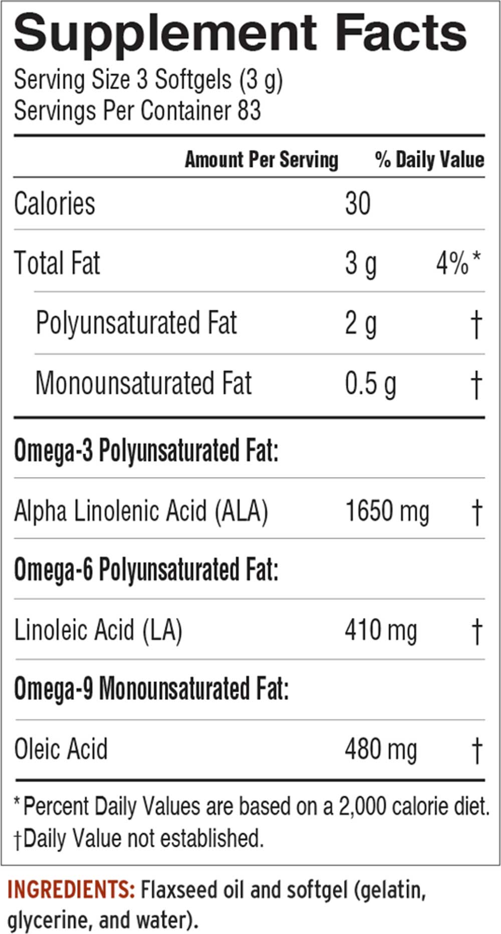 Barlean's Organic Oils Fresh Flax Oil Softgels