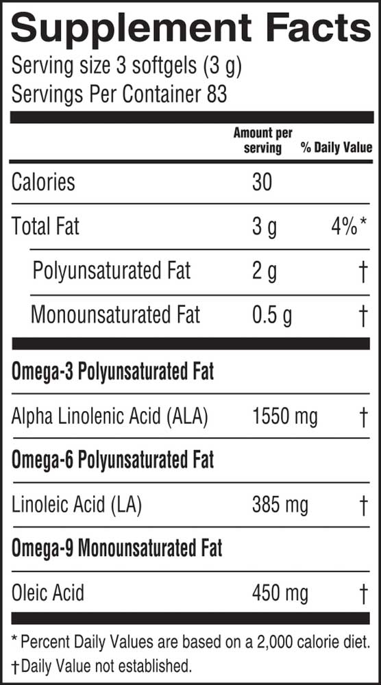 Barlean's Organic Oils Lignan Flax Oil Softgels