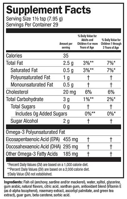 Barlean's Organic Oils Omega Pals Lipsmackin' Citrus