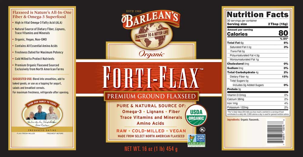 Barlean's Organic Oils Organic Forti-Flax Flaxseed