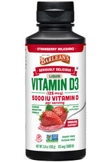 Barlean's Organic Oils Seriously Delicious Liquid Vitamin D3 Strawberry Milkshake