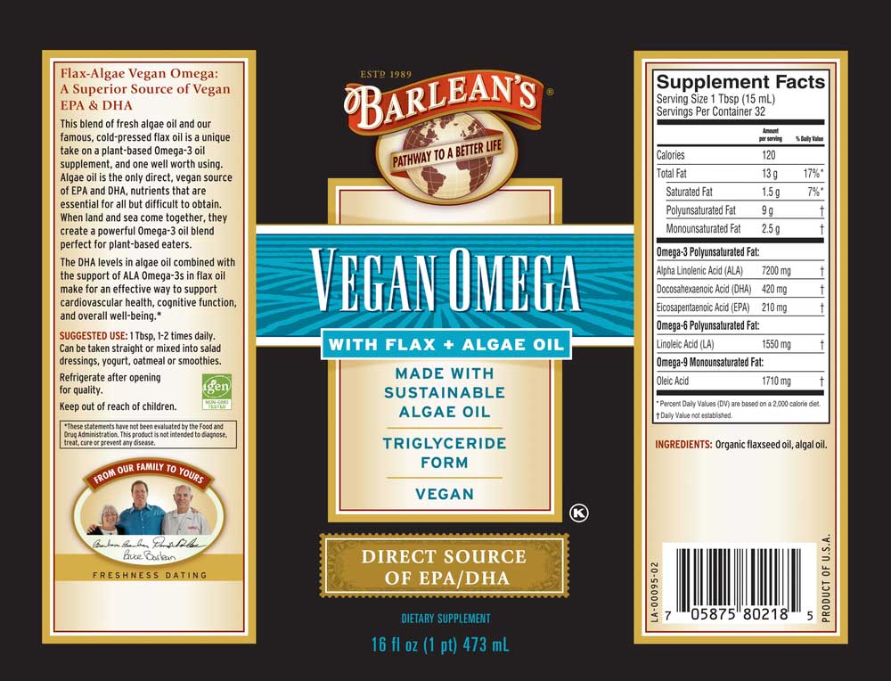 Barlean's Organic Oils Vegan Omega