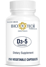 Bio-Tech Pharmacal D3-5 (5000 IU) Vegetable Caps