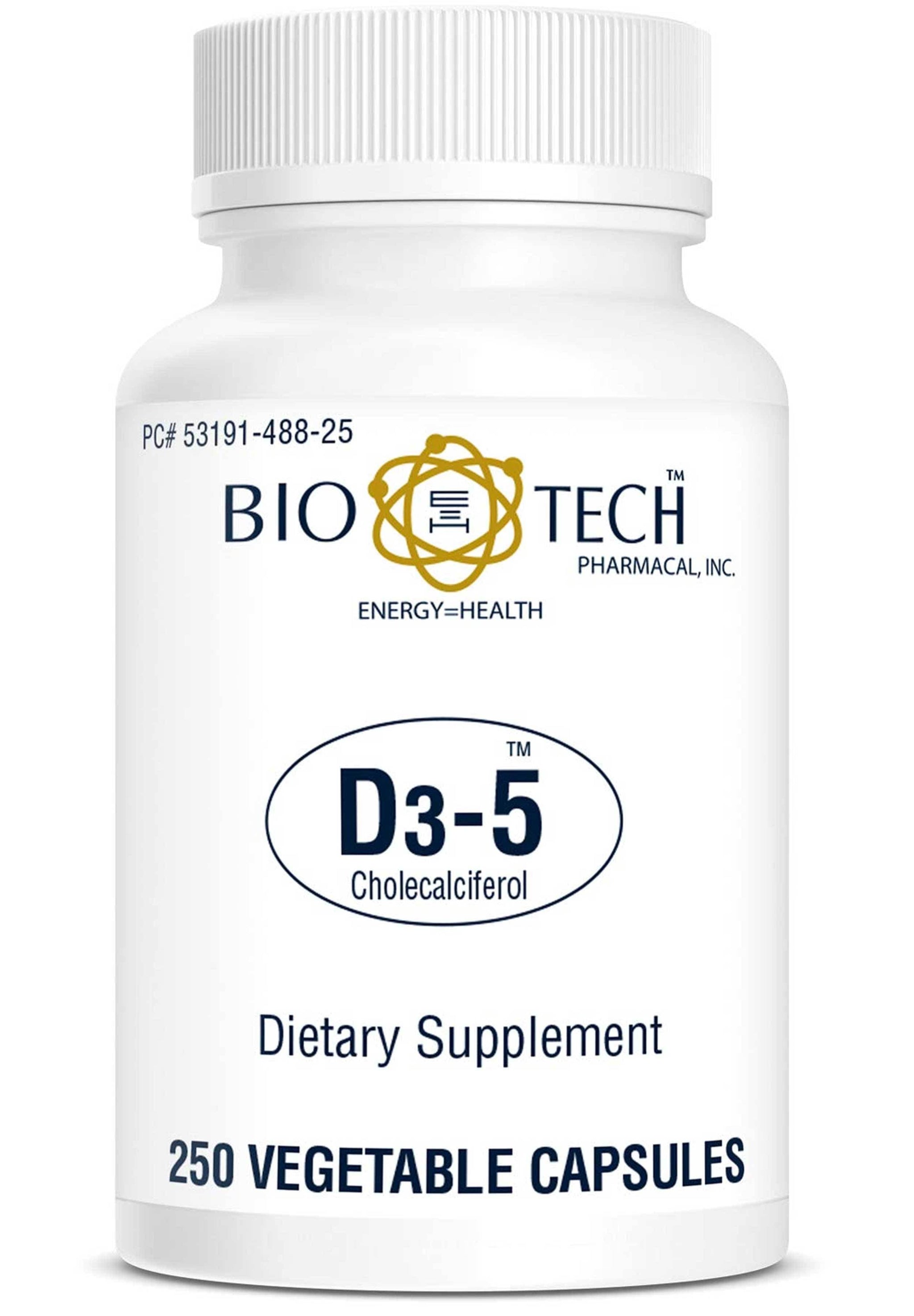 Bio-Tech Pharmacal D3-5 (5000 IU) Vegetable Caps