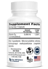 Bio-Tech Pharmacal D3-5 (5000 IU) Vegetable Caps