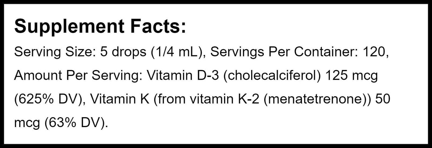 Nutra BioGenesis Vitamin D3/K2 Emulsion