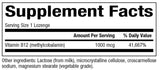 Bioclinic Naturals B12 Methylcobalamin 1000 mcg