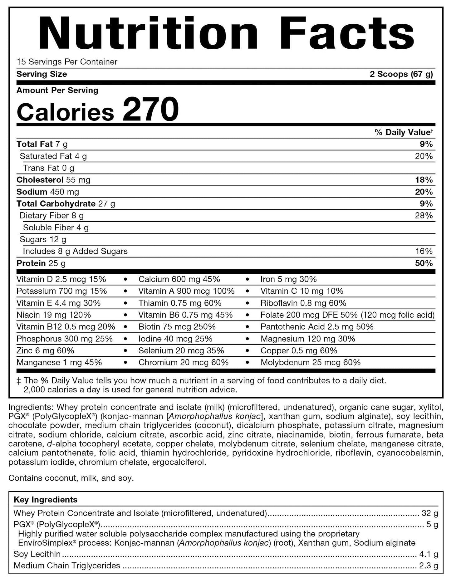 Bioclinic Naturals PGX Weight Loss Meal Replacement