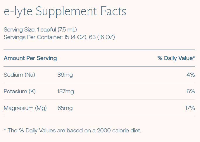 BodyBio E-Lyte Pure Electrolyte Concentrate