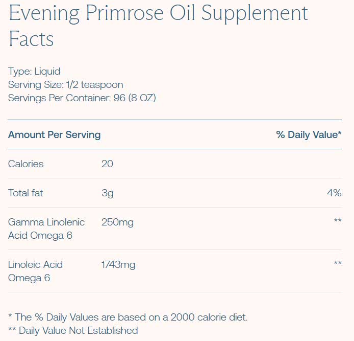 BodyBio Evening Primrose Oil (liquid)