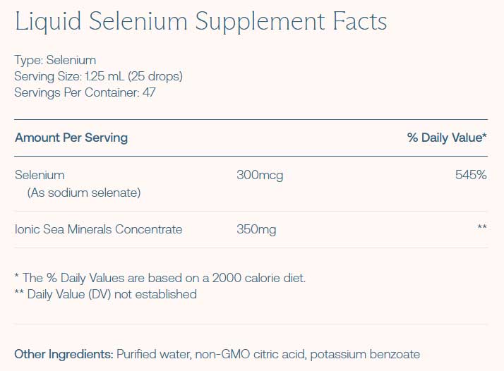 BodyBio Selenium Liquid Mineral