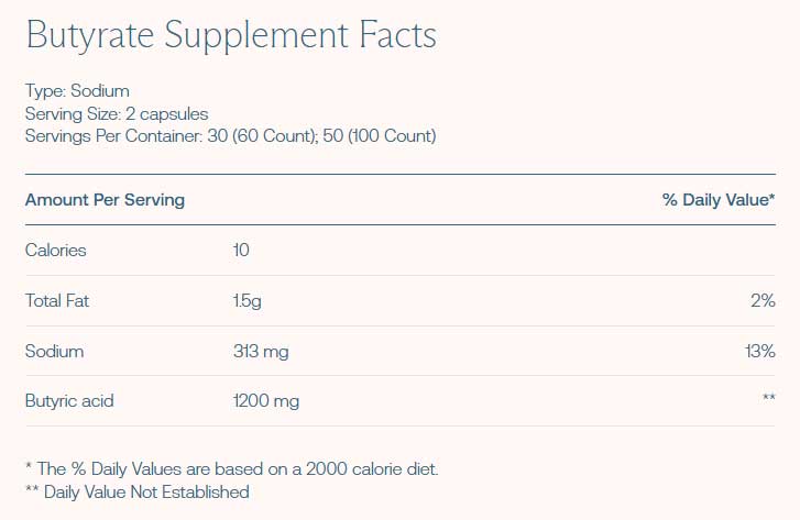 BodyBio Sodium Butyrate