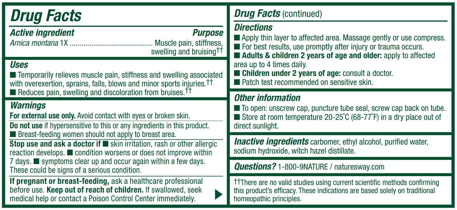 Boericke & Tafel Arniflora Arnica Gel