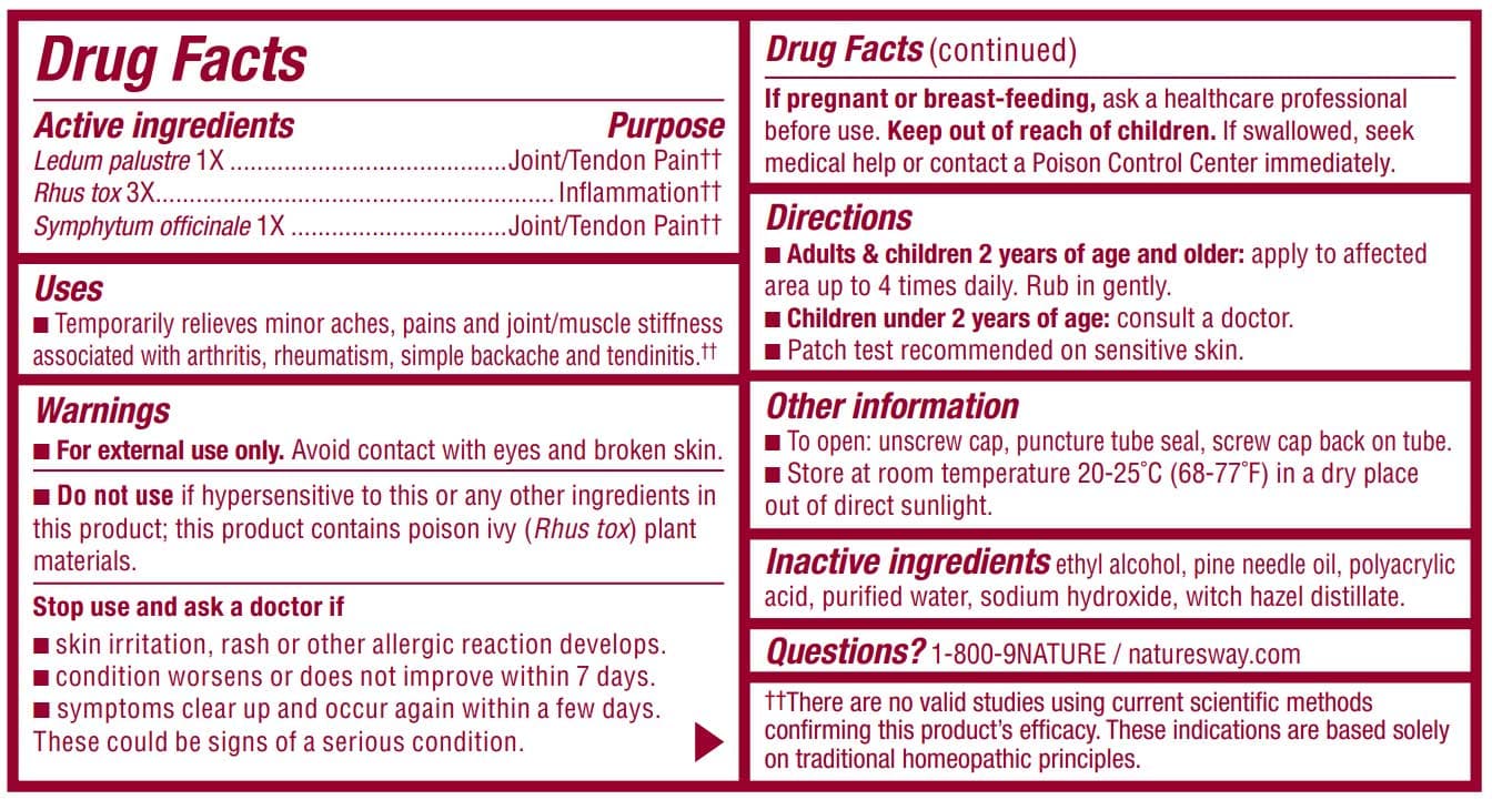 Boericke & Tafel Triflora Arthritis Gel