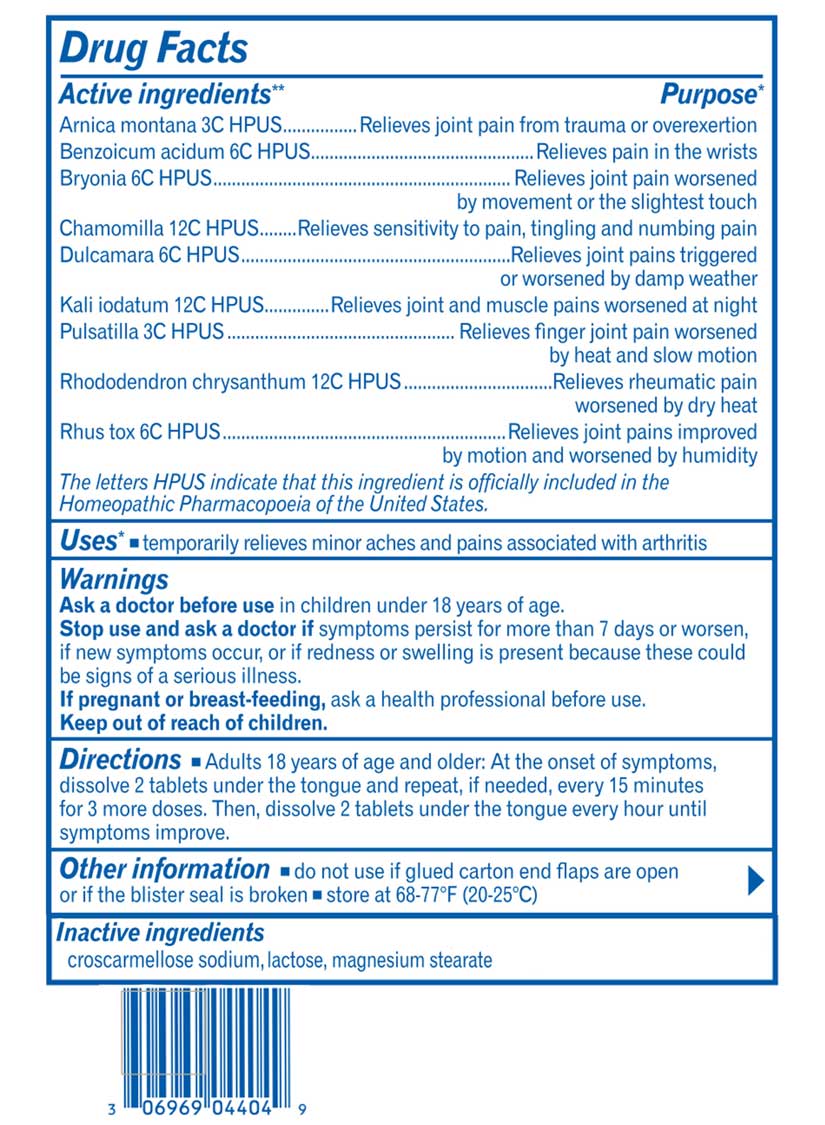 Boiron Homeopathics Arnicare Arthritis