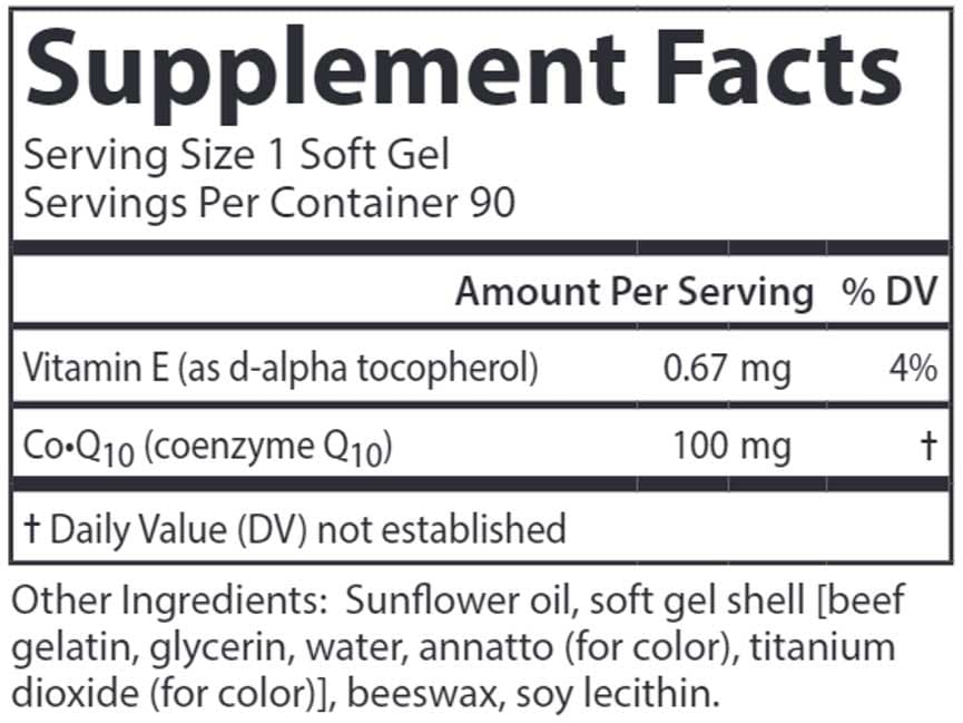Carlson Labs CoQ10 100 mg