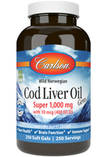 Carlson Labs Cod Liver Oil Gems™ Super 1,000 mg