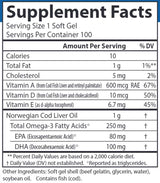 Carlson Labs Cod Liver Oil Gems™ Super 1,000 mg