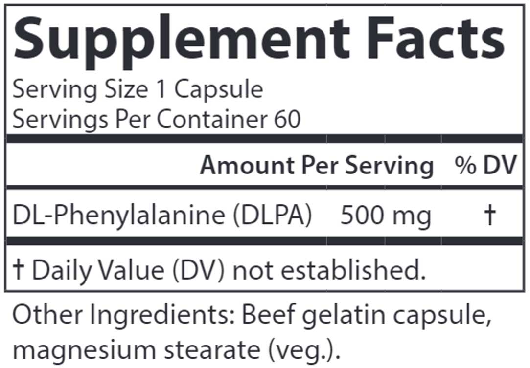 Carlson Labs DLPA DL-Phenylalanine