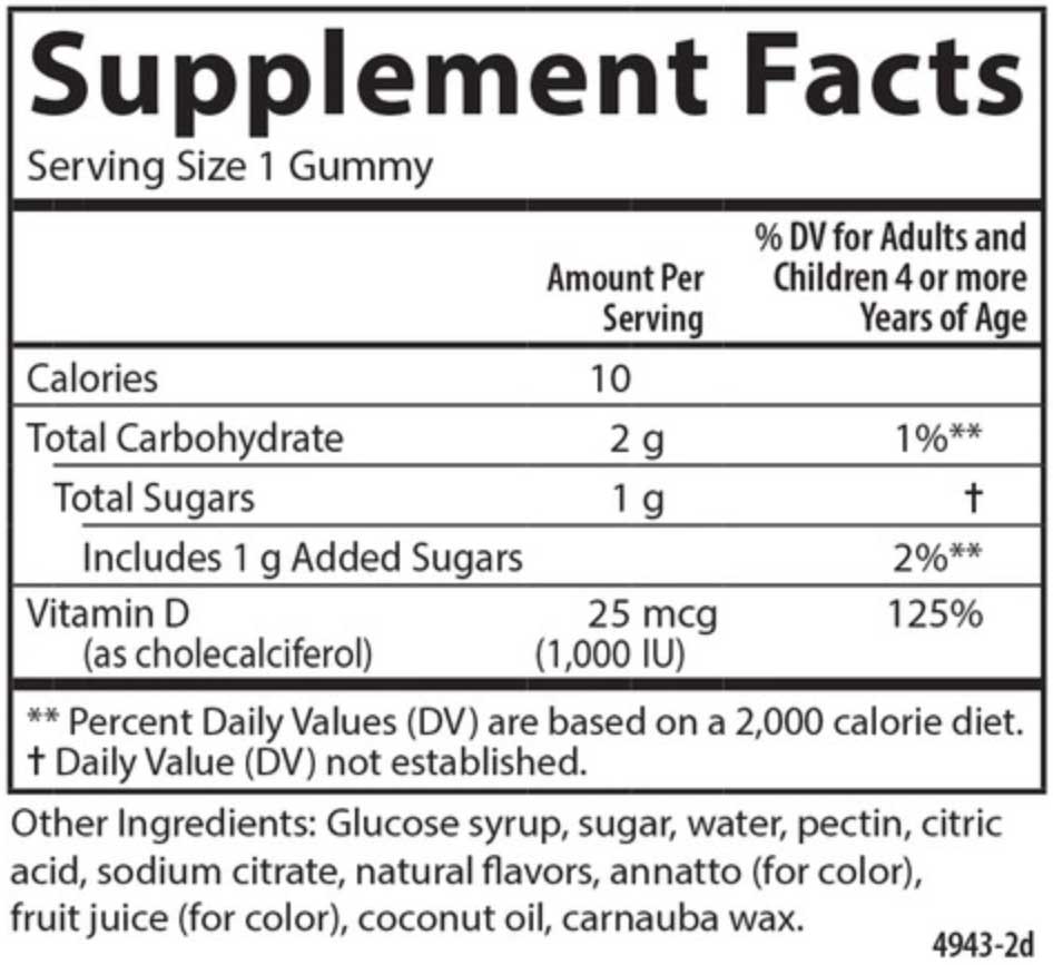 Carlson Labs Kid's Vitamin D3 Gummies