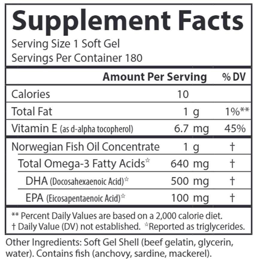 Carlson Labs Super DHA Gems® 500 mg DHA