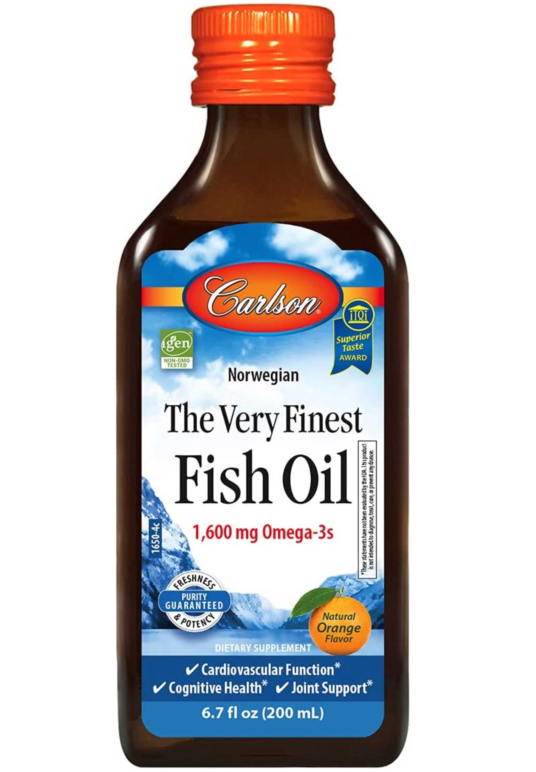 Carlson Labs The Very Finest Fish Oil 1,600 mg, Liquid