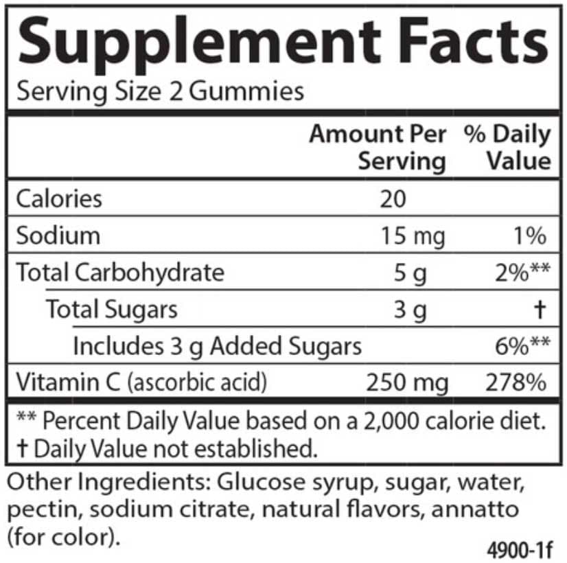 Carlson Labs Vitamin C Gummies 250 mg