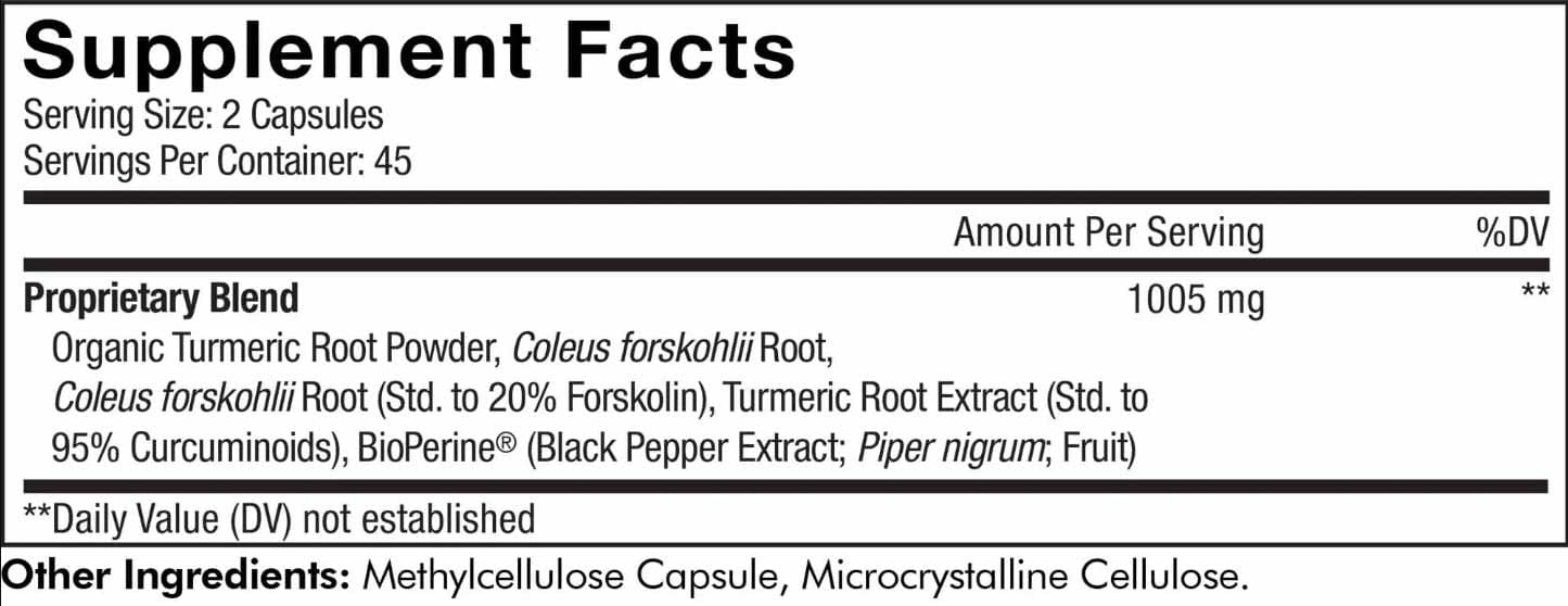 Codeage Forskolin Turmeric+