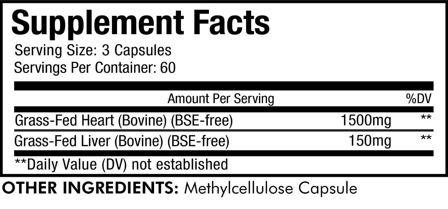 Codeage Grass Fed Beef Heart