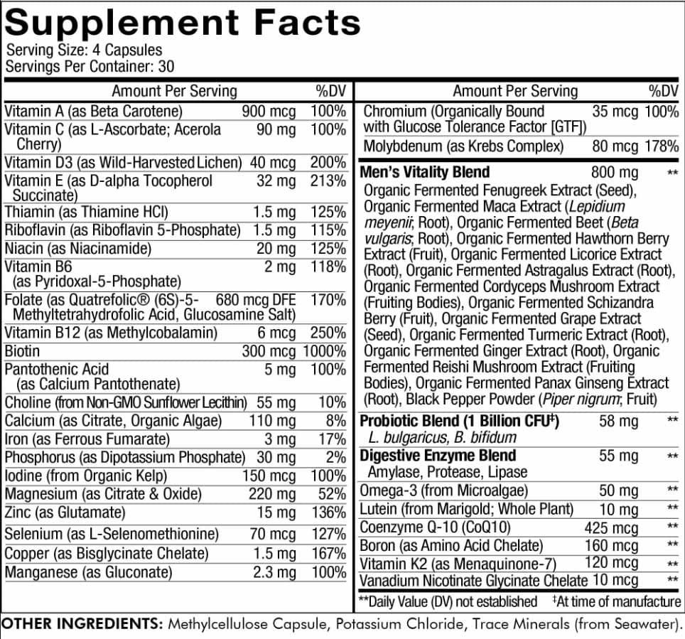 Codeage Men's Fermented Multivitamin