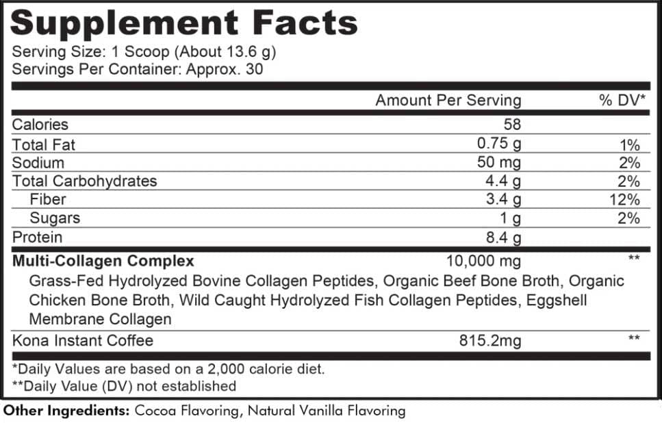 Codeage Multi Collagen Peptides Mocha