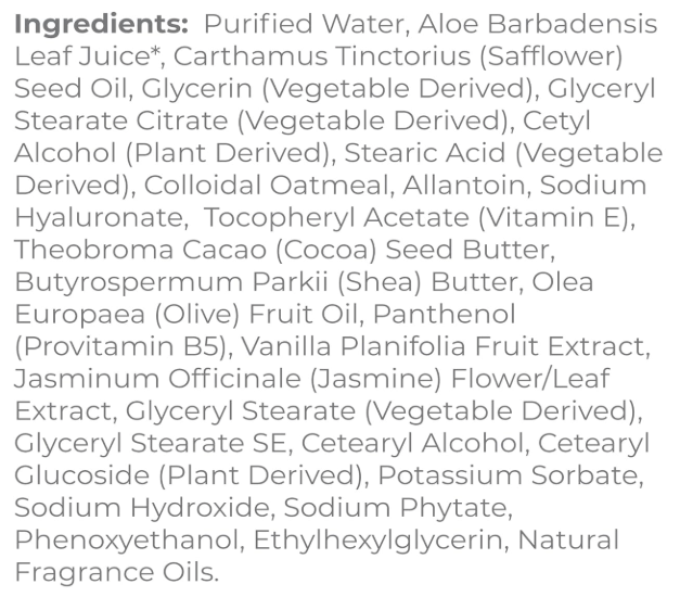 DermaE Natural Bodycare Jasmine & Vanilla Ultra Moisturizing Shea Body Lotion