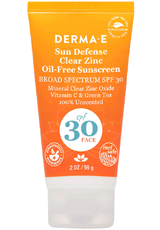 DermaE Natural Bodycare Sun Defense Clear Zinc Oil-Free Sunscreen