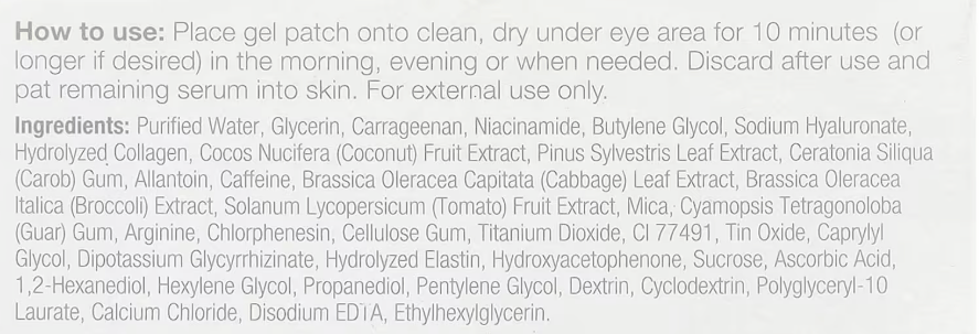 DermaE Natural Bodycare Vitamin C Bright Eyes Hydro Gel Patches