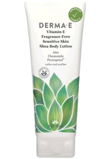DermaE Natural Bodycare Vitamin E Fragrance-Free Sensitive Skin Shea Body Lotion