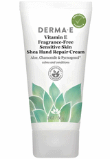 DermaE Natural Bodycare Vitamin E Fragrance-Free Sensitive Skin Shea Hand Repair Cream
