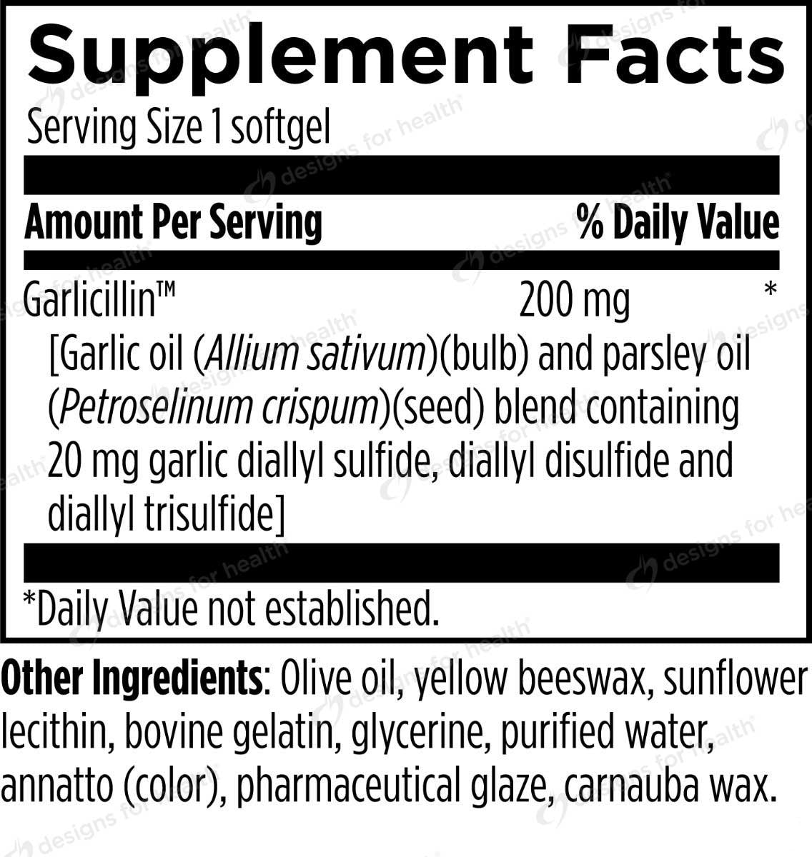 Designs for Health Allicillin
