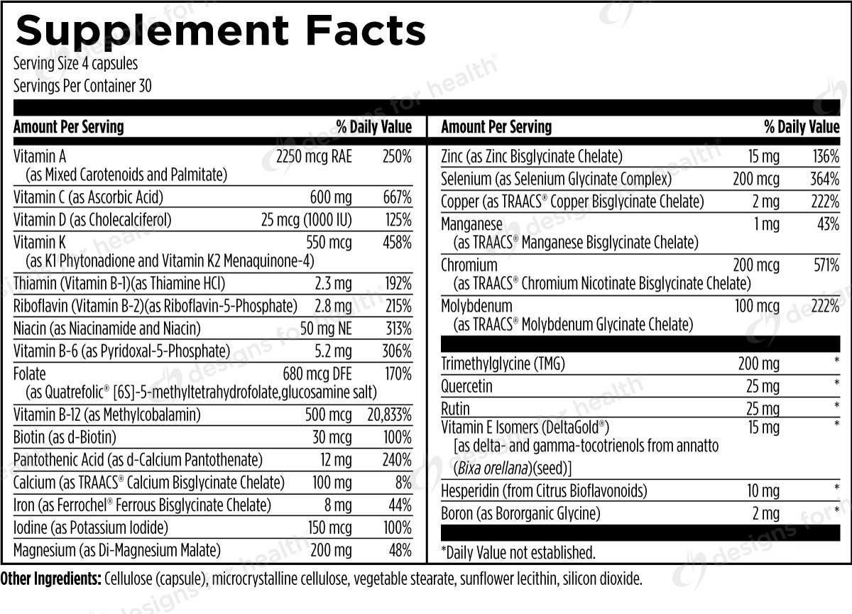 Designs for Health DFH Complete Multi with Copper and Iron