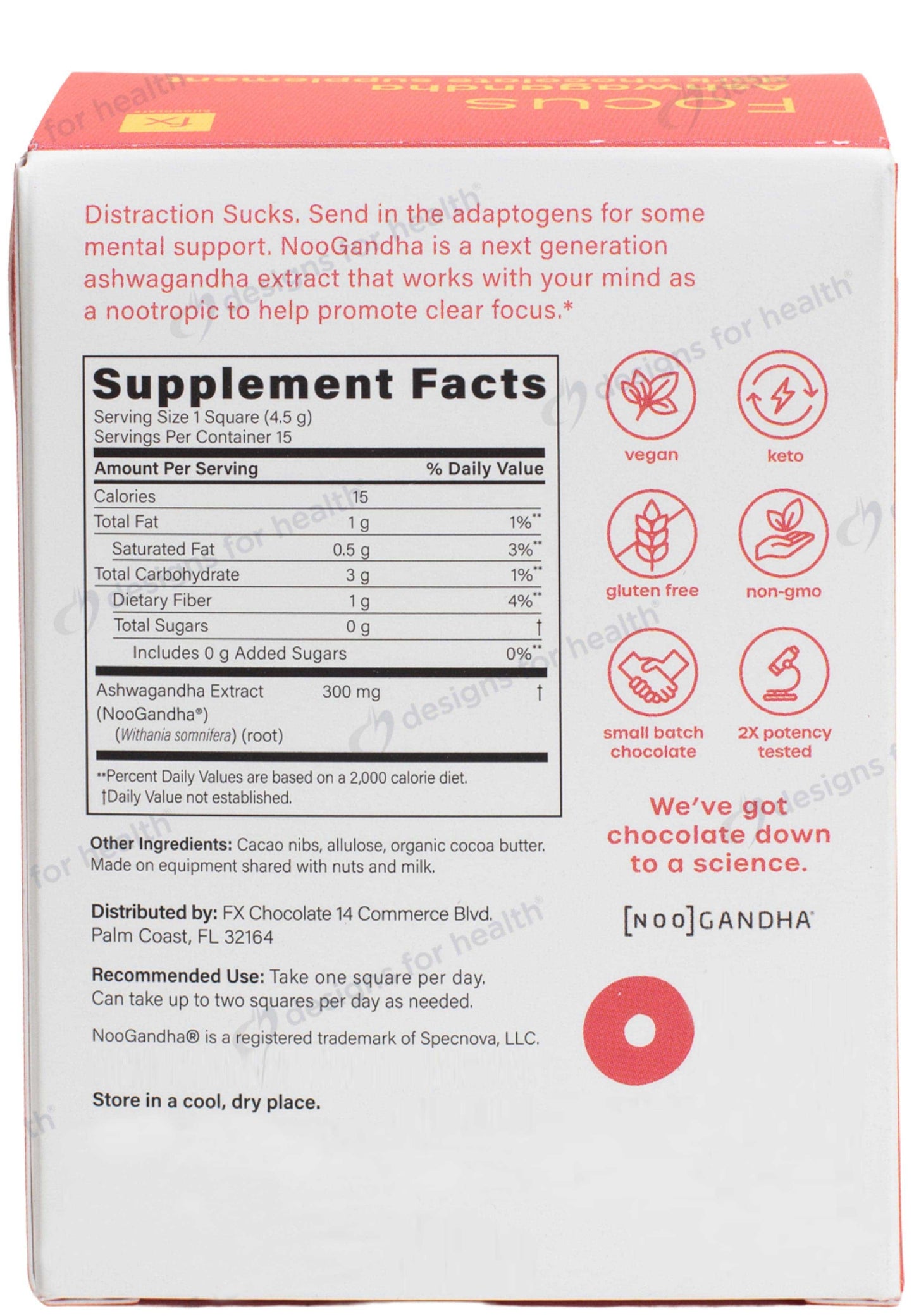 Designs for Health Fx Chocolate Focus