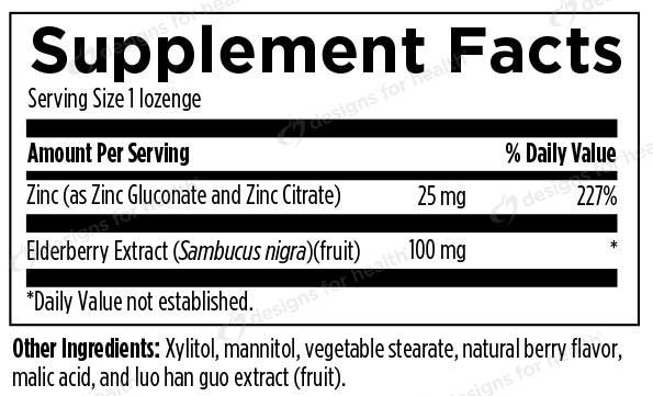 Designs for Health Immuno-Zn Lozenge