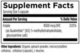 Designs for Health L-5-MTHF (5 mg) 8500 mcg DFE