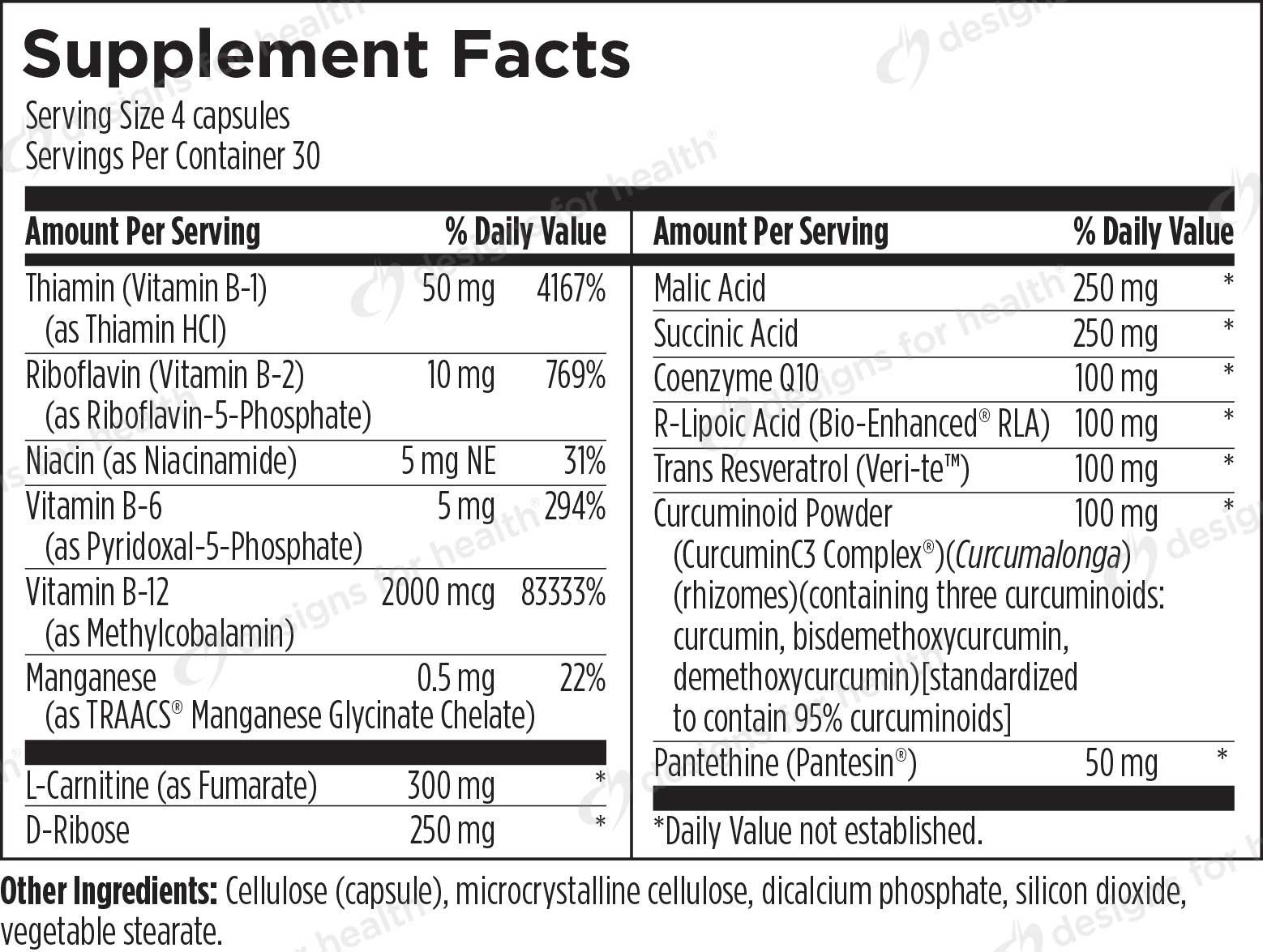 Designs for Health Mitochondrial NRG