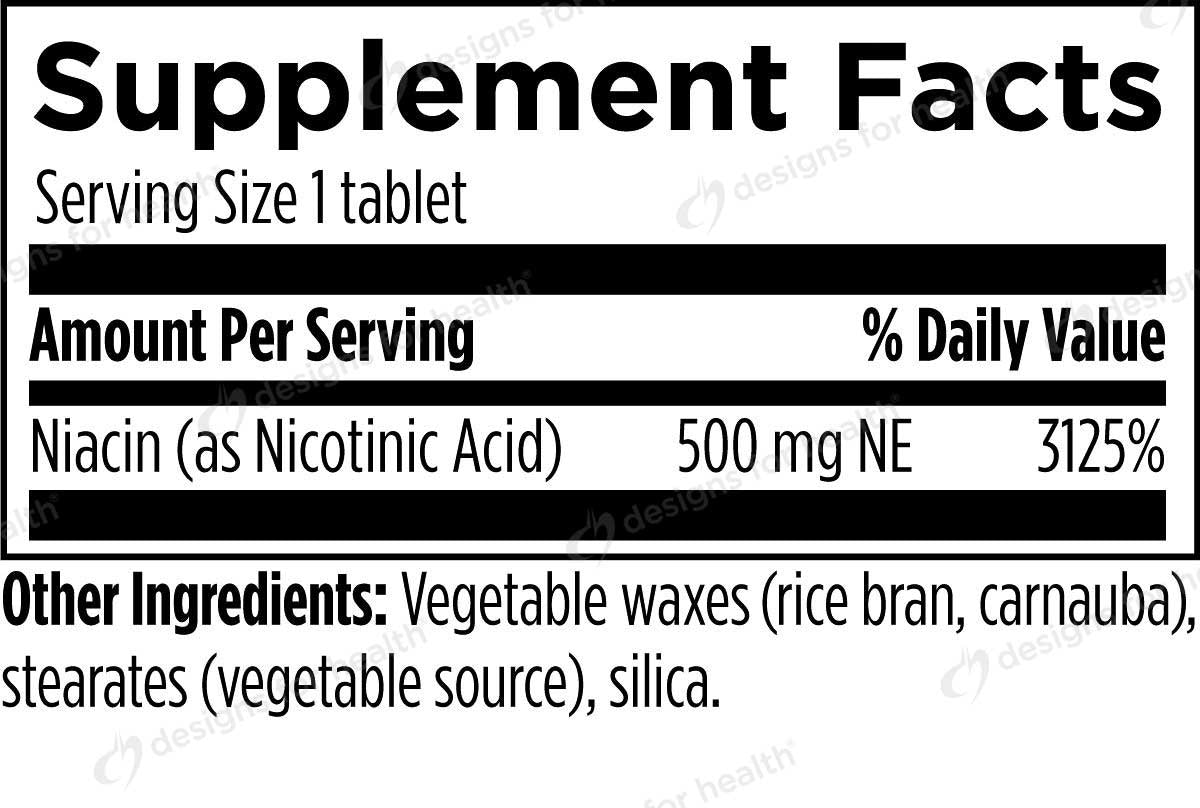 Designs for Health Niacin CRT 500 mg