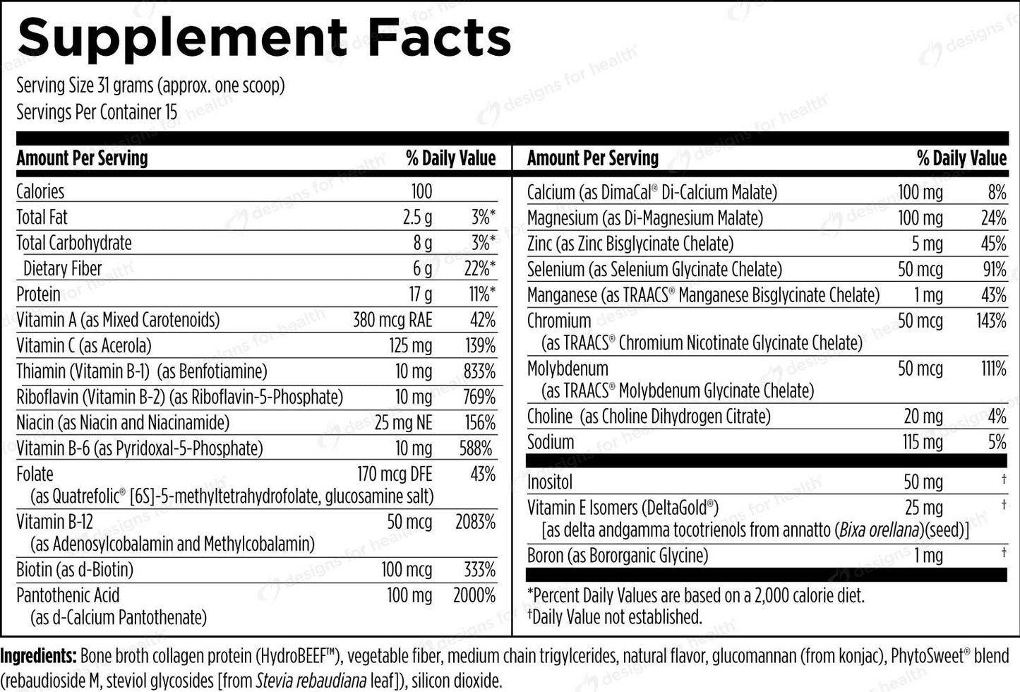 Designs for Health PaleoMeal