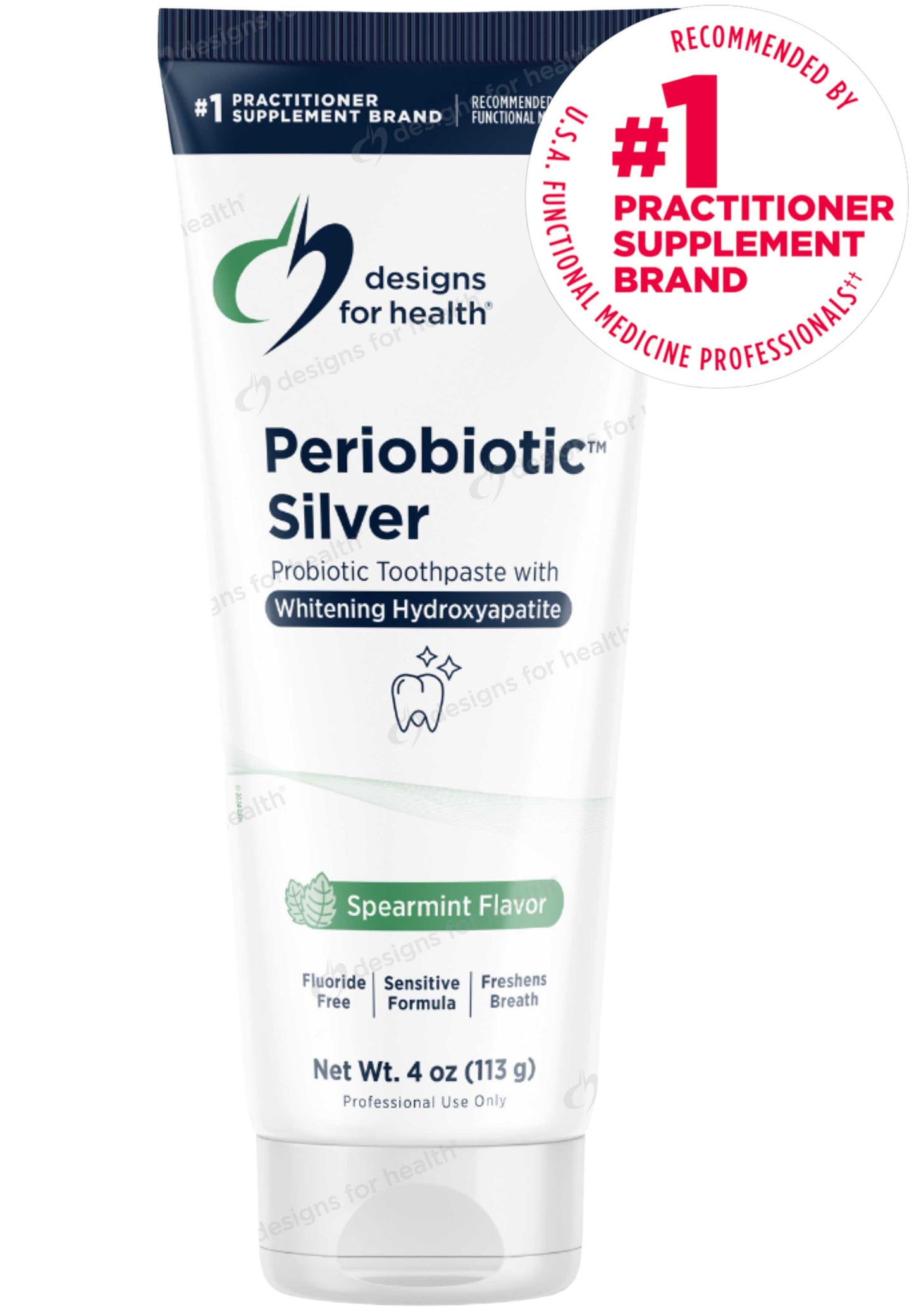 Designs for Health PerioBiotic Silver (Probiotic Toothpaste)