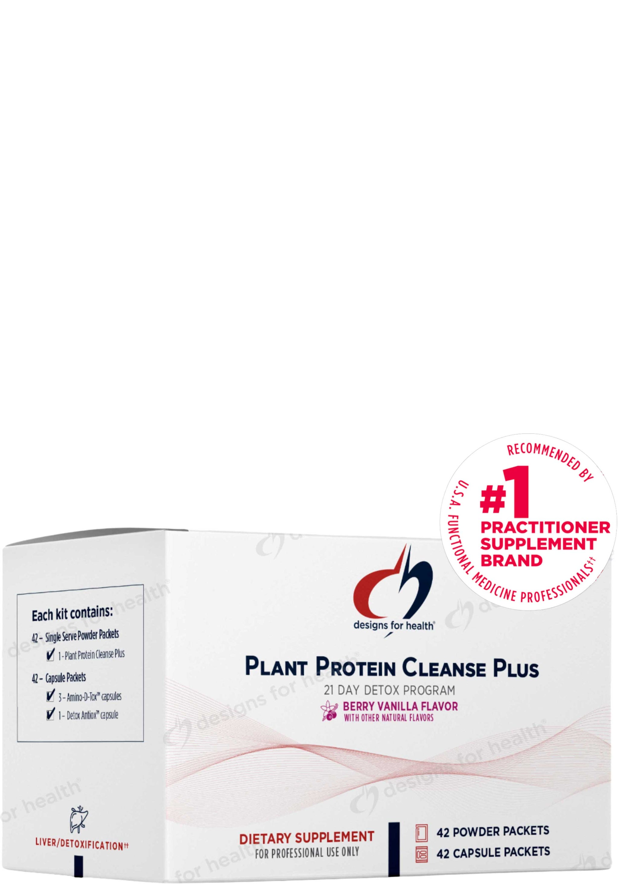 Designs for Health Plant Protein Cleanse Plus 21 Day Detox Program (Formerly VegeCleanse Plus Detox Program)