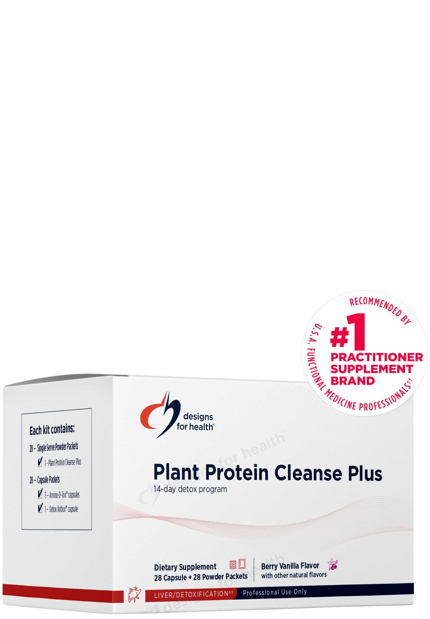 Designs for Health Plant Protein Cleanse Plus 14 Day Detox Program (Formerly VegeCleanse Plus Detox Program)